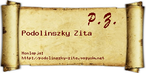 Podolinszky Zita névjegykártya